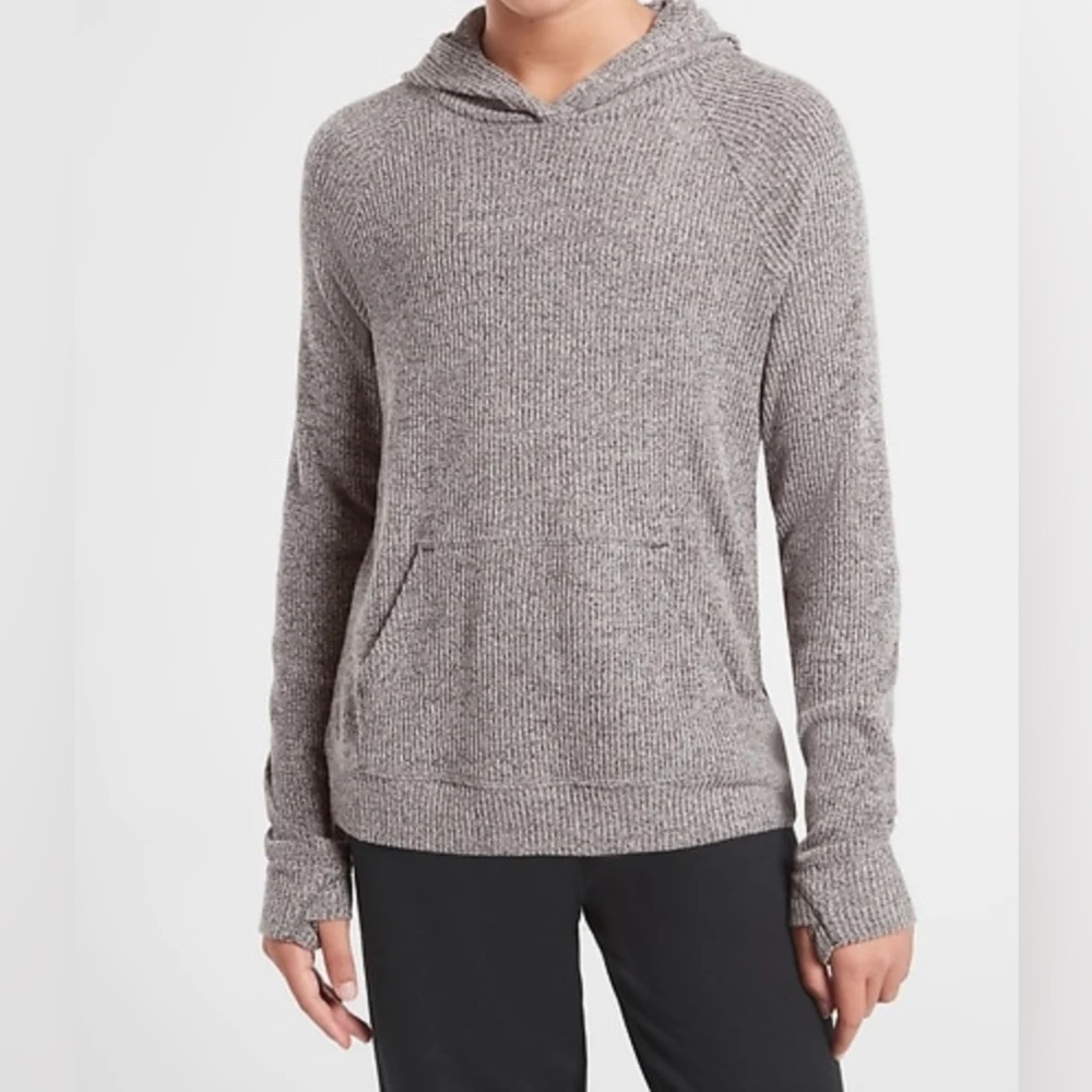 Athleta Girl Cross Back Hooded Top